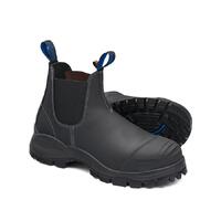 Blundstone 990 Black Platinum Quality Water Resistant Upper Elastic Side Safety Boot Size AU/UK 3 (US 4)