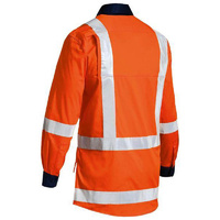 Taped Hi Vis TTMC Cool Lightweight Drill Shirt Orange Size S