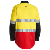 Taped Hi Vis Cool Lightweight Shirt Yellow/Black/Red Size S