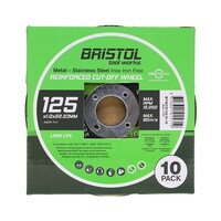 Bristol 125 x 1.0mm Cutting Disc | 10 Pack BTWCD12510-10