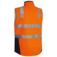 Taped Hi Vis Soft Shell Vest Orange/Navy Size XS