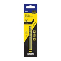 Alpha 1/8" (3.17mm) Jobber Drill Bit 2pk - Black Series C9LI18B