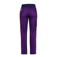 Mens Riley Straight Scrub Pant Size 5XL Colour Purple