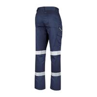 TRu Workwear Midweight Drill Trousers With Biomotion Reflective Tape CT1080T2-NAV-R087