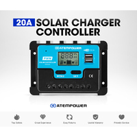 ATEM POWER 20A Solar Charge Controller 12V 24V