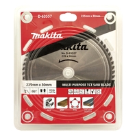 Makita Multi Purpose TCT Saw Blade 235mm x 30 x 60T - Circular Saw D-63557
