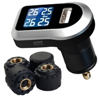 Tyre Pressure Monitoring System LCD TPMS 4 External Sensors Wireless 4x4 Car Psi Bar Diagnostic Tools TP-14