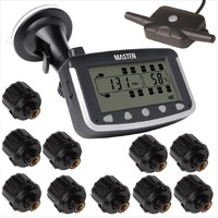 10 Truck TPMS Tyre Pressure Monitoring System Caravan Truck RV Sensor LCD 4WD Wireless 4x4 TP-24-10
