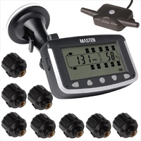 8 Truck TPMS Tyre Pressure Monitoring System Caravan Truck RV Sensor LCD 4WD Wireless 4x4 TP-24-8