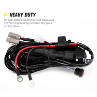 LIGHTFOX Dual Connector Plug & Play Smart harness High Beam Driving Light Wiring Harness