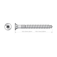 Simpson Strong Tie 12G x 50mm DSD HARDWOOD Screw (Collated & Loose)(Box 1000) DSDG50SA