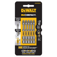 DeWalt 5pk PH2 Max Impact 63.5mm Power Bit DWA2PH2MI5