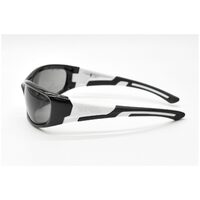 Eyres by Shamir BERCY Matt Black & White Frame Grey Lens Safety Glasses