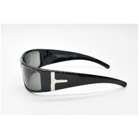 Eyres by Shamir ALLURE Shiny Black Frame Grey Lens Safety Glasses
