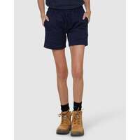Womens elastic light short navy6