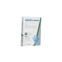 E10 Instrument Set 12.5cm Stainless Steel Scissors and Forceps 1pk