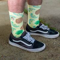 The pina colada crew sockSmall/Medium (6-8.5 US)