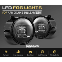 DEFEND INDUST Pair ARB Bullbar Led Fog Lights Driving 4×4 Truck Lamp fits ARB Deluxe Bullbar