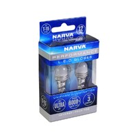Narva 18226BL 12V T15 Wedge LED Globes 6000K, Twin Pack