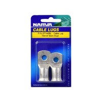 Narva 57140BL 70mm2 8mm Stud Flared Entry Cable Lug, Twin Pack