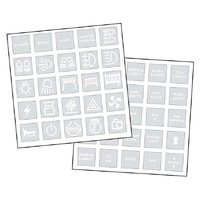 Narva White Sticker Set Suits 4wd Sw