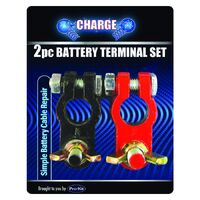 Charge Battery Terminal 2Pc Red Black Marine Type Lead