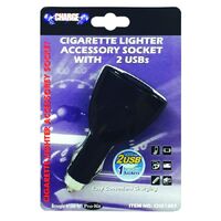 Charge Cigarette Lighter Accessory Socket With 1 Lighter Sockets 2Usbs