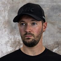 Hardkorr Baseball Cap Snapback, Black Emblem