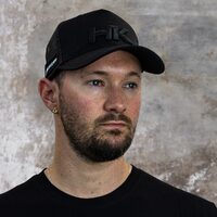 Hardkorr Trucker Hat Snapback, Black Emblem