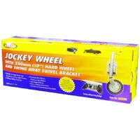 Loadmaster Jockey Wheel 250mm (10") Solid Wheel With Swing Away Bracket