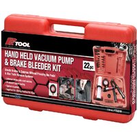 22Pc Hand Held Vacuum Pump & Brake Bleeder Kit