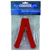 Charge Battery Clamp 600Amp Red Insulated Heavy Duty