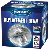Motolite Flood Lamp Sealed Beam 5-3/4'' 24V 80W