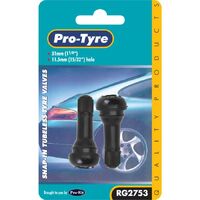 Protyre Tyre Valves 2Pc Snap-In Tubeless Suit Cars