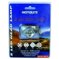 Motolite Torch Head Lamp With 5 Led'S