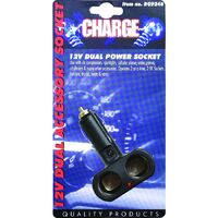 Charge Cigarette Lighter Accessory Socket With 2 Outlets 12/24V