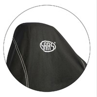 SAAS Seat Cover Throw Over Black White Logo