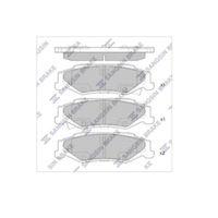 HI-Q Rear Brake Pads for Corvette C5 LS1 1997-2004