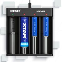 XTAR MC4S USB Input Automatic Four Channel 1-4 Cell LiIon/NiMH Battery Charger