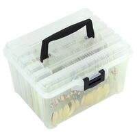 Plano 3505 Hydro Flo Spinner Bait Box-Tackle Tray With Drain Holes In Lid & Base