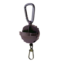 Dark Earth Daiichiseiko 360° Swivel Retractable Gear Tether With 2 Compartments