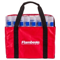 Flambeau 5228 Large Fishing Tackle Tray Tote Bag with Eight 5007 Tuff Tainers