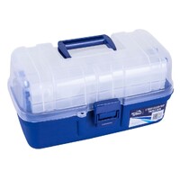 Jarvis Walker 3 Tray Clear Top Fishing Tackle Box - Tackle Storage Box -Tool Box