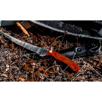 18cm Bladerunner KBR7FWH Wooden Handle Fillet Knife with Leather Sheath
