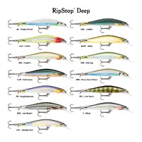 12cm Rapala RipStop Deep Jerkbait Hard Body Fishing Lure - Albino Shiner