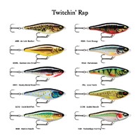 12cm Rapala Twitchin' Rap Slow Sinking Glidebait Fishing Lure - Artistic Burbot