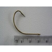 Mustad 37140 - Size 1/0 Qty 25 - Wide Gap Bronzed Fishing Hooks