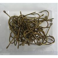 Mustad 4190 - Size 1 Qty 50 - Kirby Kendal Bronzed Hooks