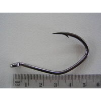 Mustad 412NPBLN-Size 4/0-Qty 5-Ultra Point Deep V Chemically Sharpened Hooks