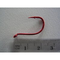 Mustad Big Red Size 1 Qty 12 - 92554npnr - 2x Strong Chemically Sharpened Hooks
